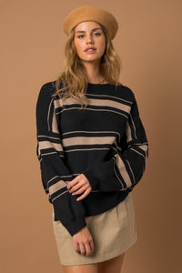 Long Sleeve Stripe Sweater