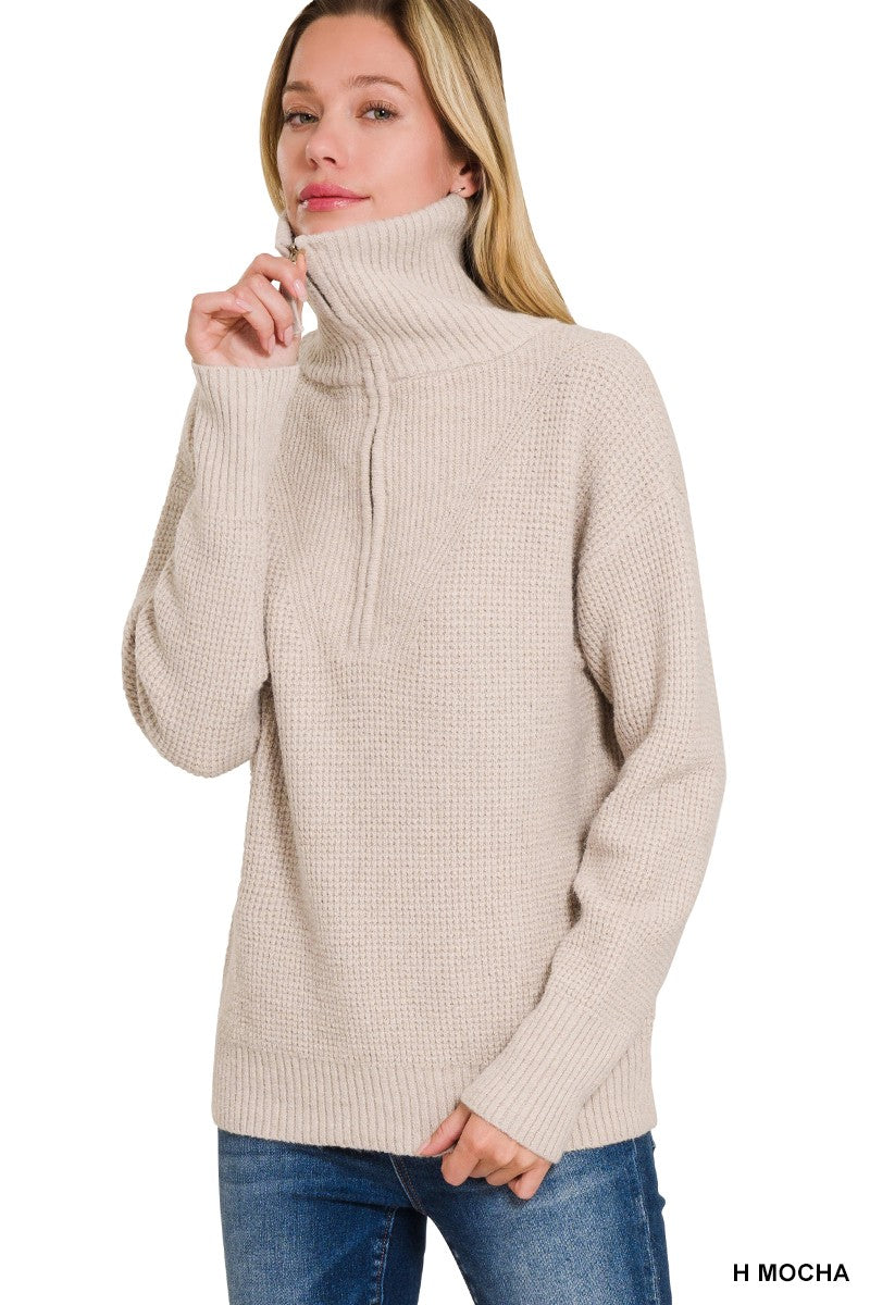 Half Zip Pullover Sweater