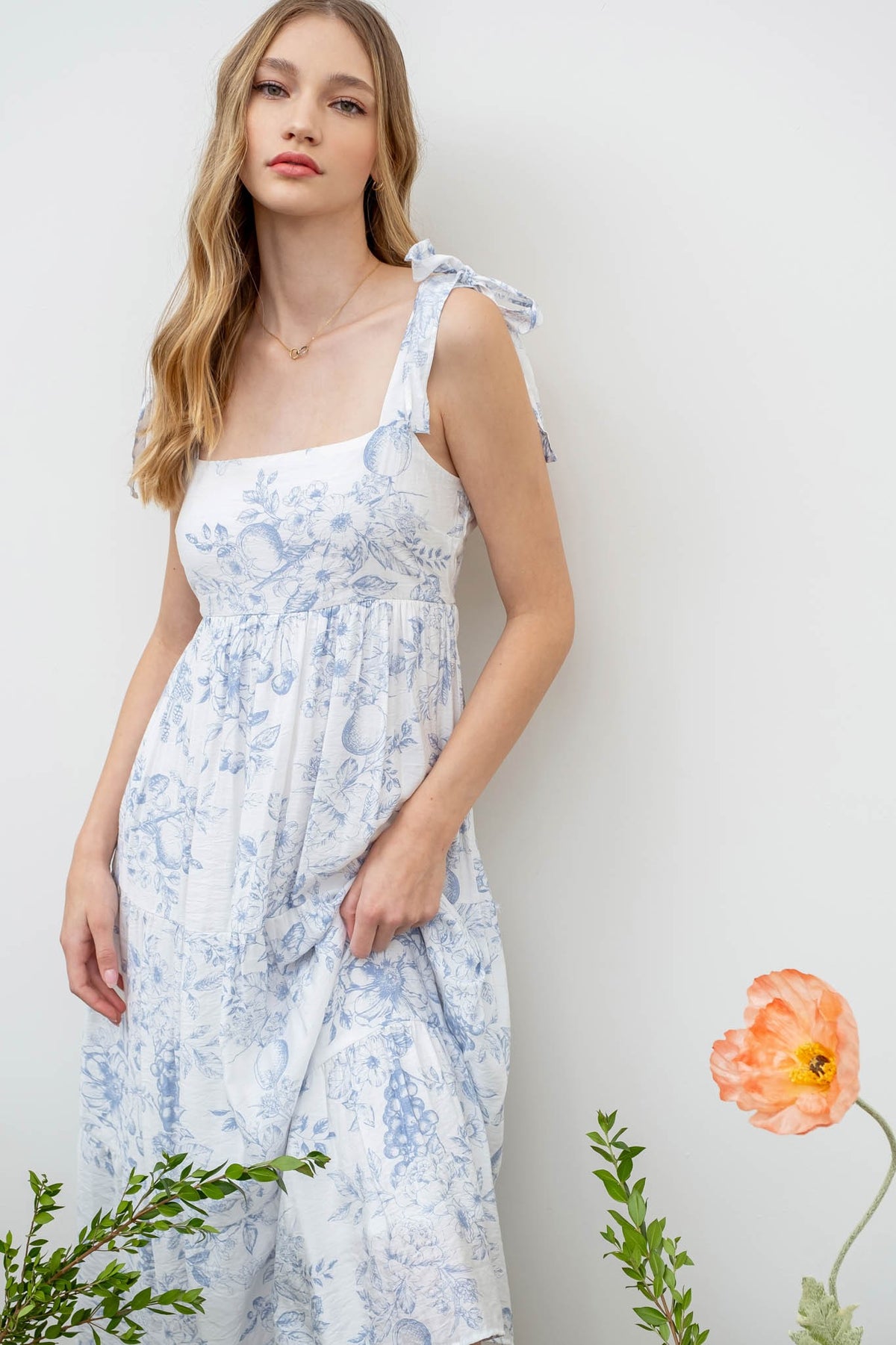 Fruit Blossom Tiered Dress