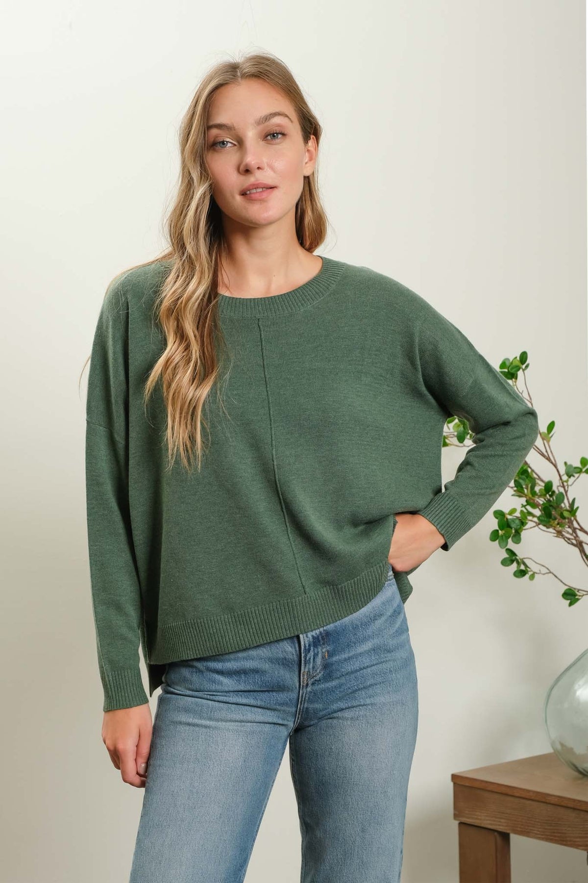 Drop Shoulder Sweater