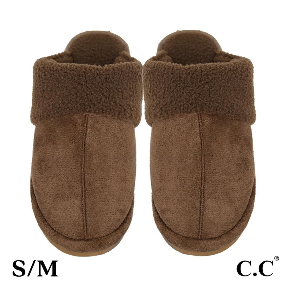 Faux Suede Slippers