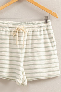 Striped Drawstring Shorts