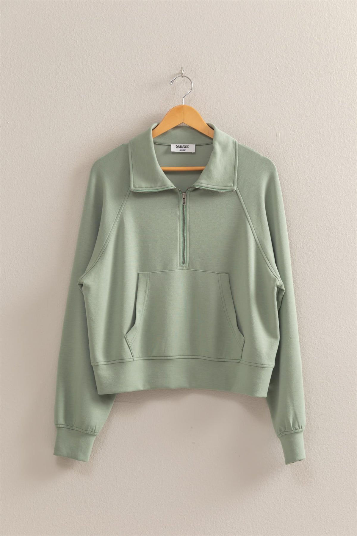 High Neck 1/2 Zip Sweatshirt