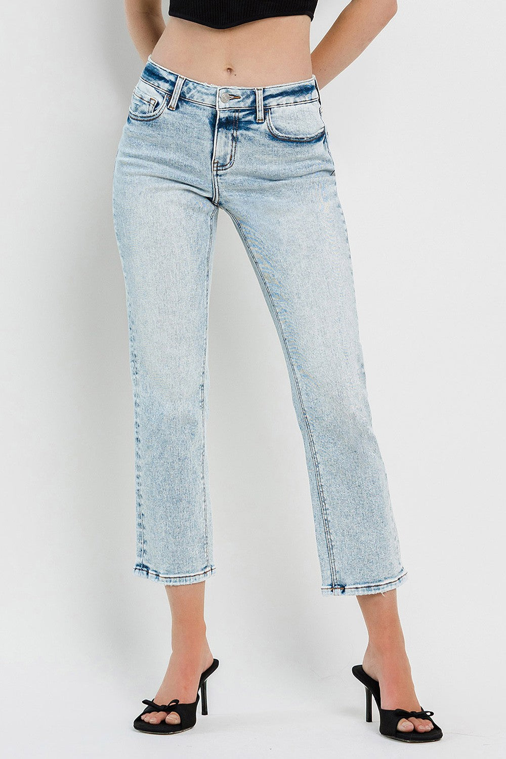 Like a Boss - Mid Rise Crop Regular Straight