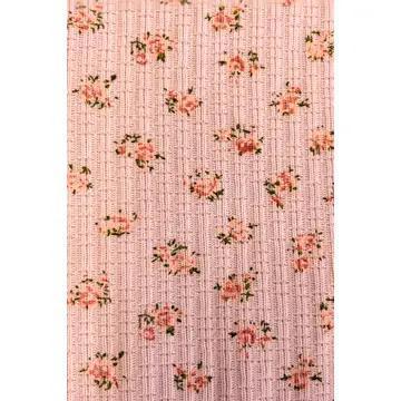 Oversized Floral Knit Top - Blush Floral