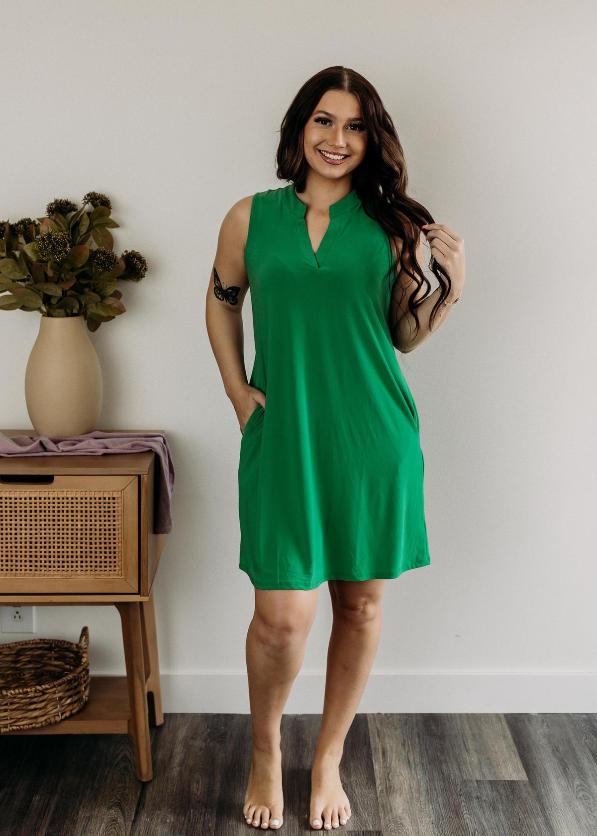Elegant Solid Dress