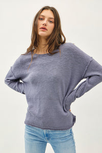 Inside/Out Drop Shoulder Sweater