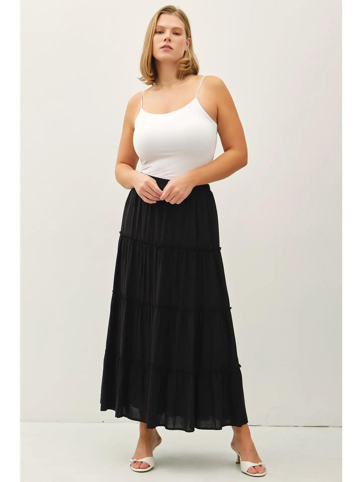 Plus 4-Tiered Maxi - Black