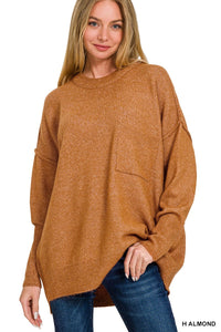 Melange Pocket Sweater