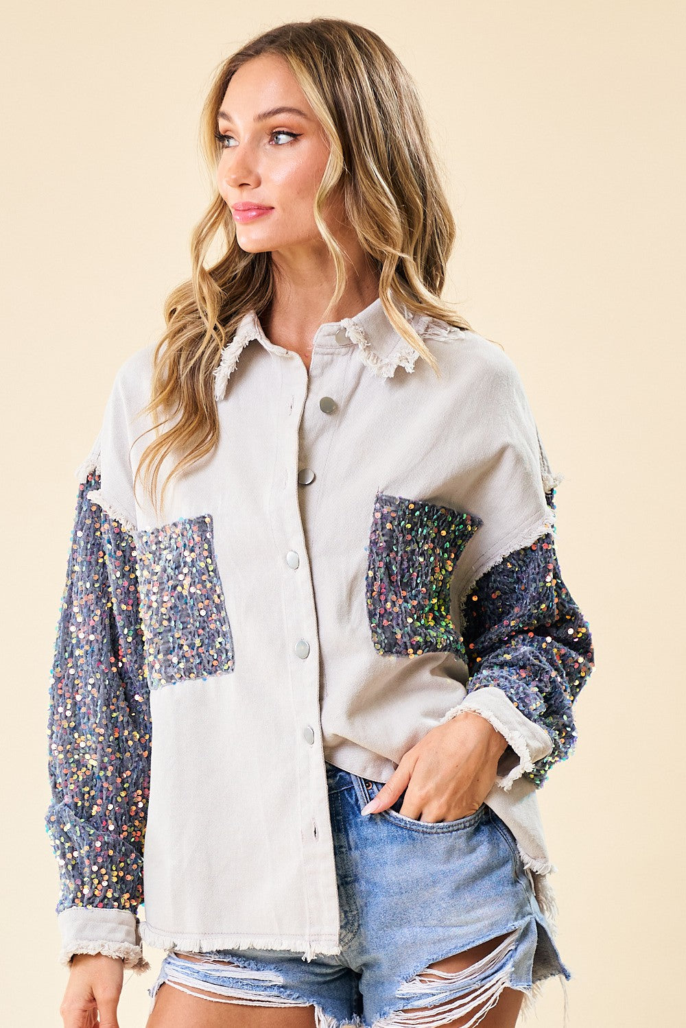 Sparkle All The Way Shacket