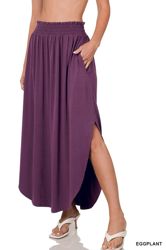 Smock Waist Skirt