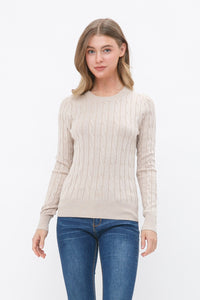 Cable Knit Crewneck