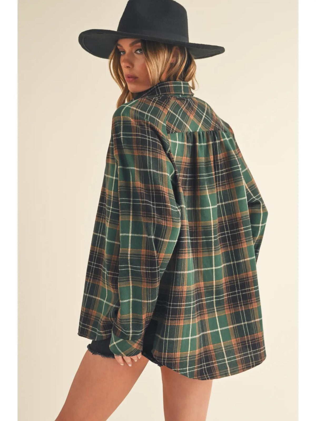 Katie Flannel - Green